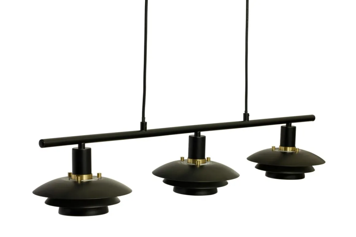 Epsilon Takpendel 86cm Svart/Guld/Krom