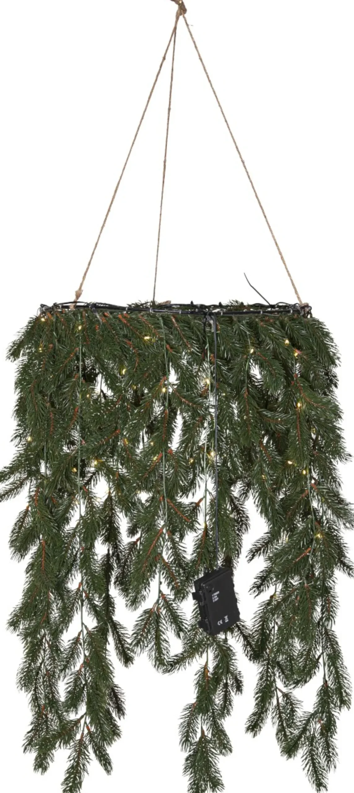 ERNA Krans 50cm 80LED Grön IP44