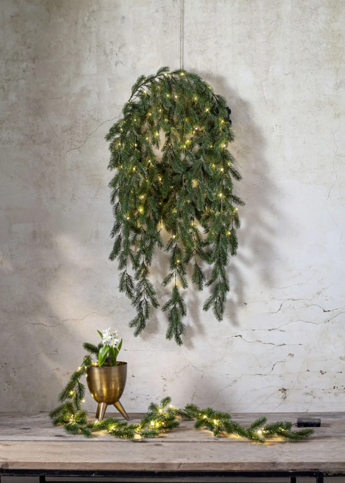 ERNA Krans 50cm 80LED Grön IP44