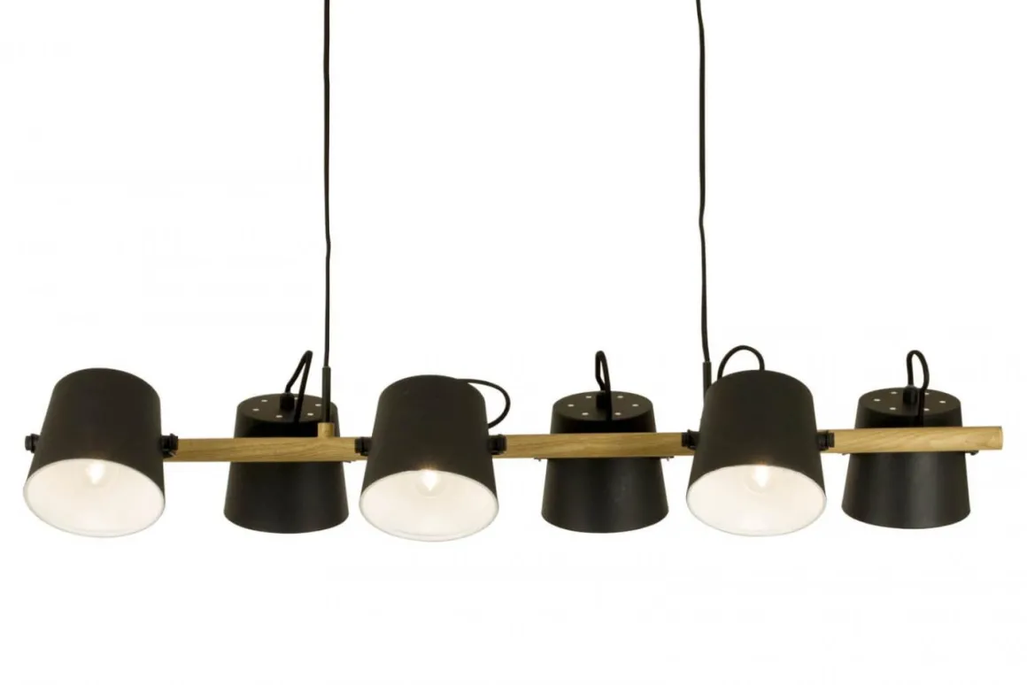 ESPRESSO Takpendel 6L 100cm Svart/Trä