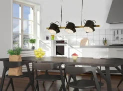 ESPRESSO Takpendel 6L 100cm Svart/Trä