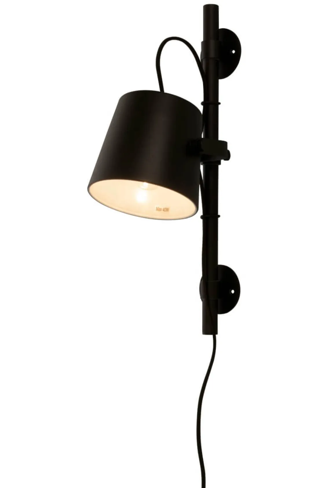ESPRESSO Vägglampa 45cm Svart