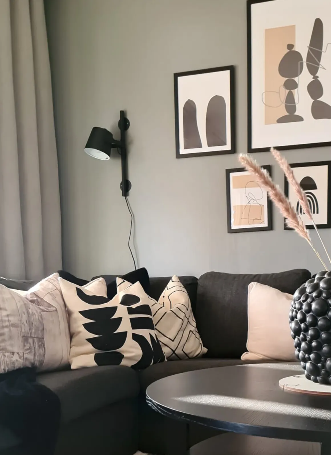 ESPRESSO Vägglampa 45cm Svart