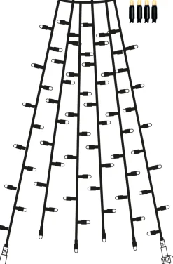 EXTRA SYSTEM 24 Ljusslinga 28cm 84LED Svart IP44