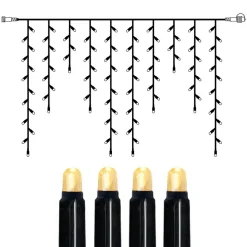 EXTRA SYSTEM LED Istappsslinga 2m 100LED Varmvit/Svart IP44