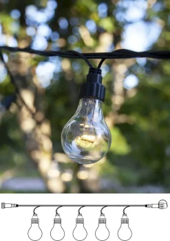 EXTRA SYSTEM LED Ljusslinga 500cm 10LED Svart IP44