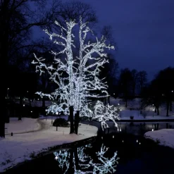 EXTRA SYSTEM LED Ljusslinga 5m 50LED Kallvit/Svart IP44