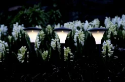 FARO 3-PACK Solcells-Pollare 26cm Svart