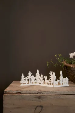 FAUNA Bordsdekoration Batteri 40cm Vit