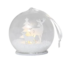 FAUNA Bordsdekoration Lazercut 9cm Vit