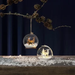 FAUNA Bordsdekoration Lazercut 9cm Vit