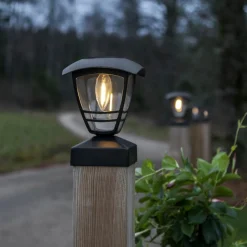 FELIX Solcellsdekoration 19cm Svart