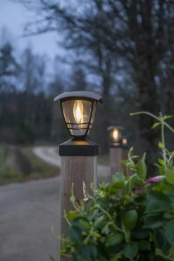 FELIX Solcellsdekoration 19cm Svart