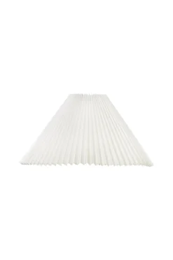 Felix Textilskärm 46/23cm Plissé Vit