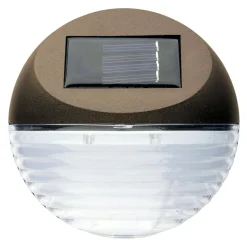 FENCY 3-PACK Solcells-Vägglykta 11cm Brun