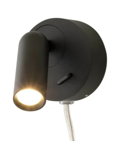 FENJA Vägglampa 7,5cm Svart