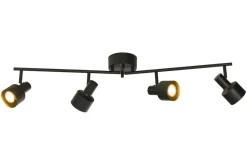 FERDINAND takspot 4:a rak 100cm Svart/Mässing