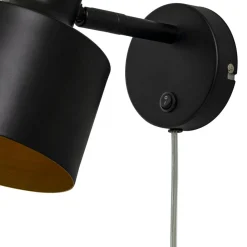 FERDINAND Vägglampa 22cm Svart