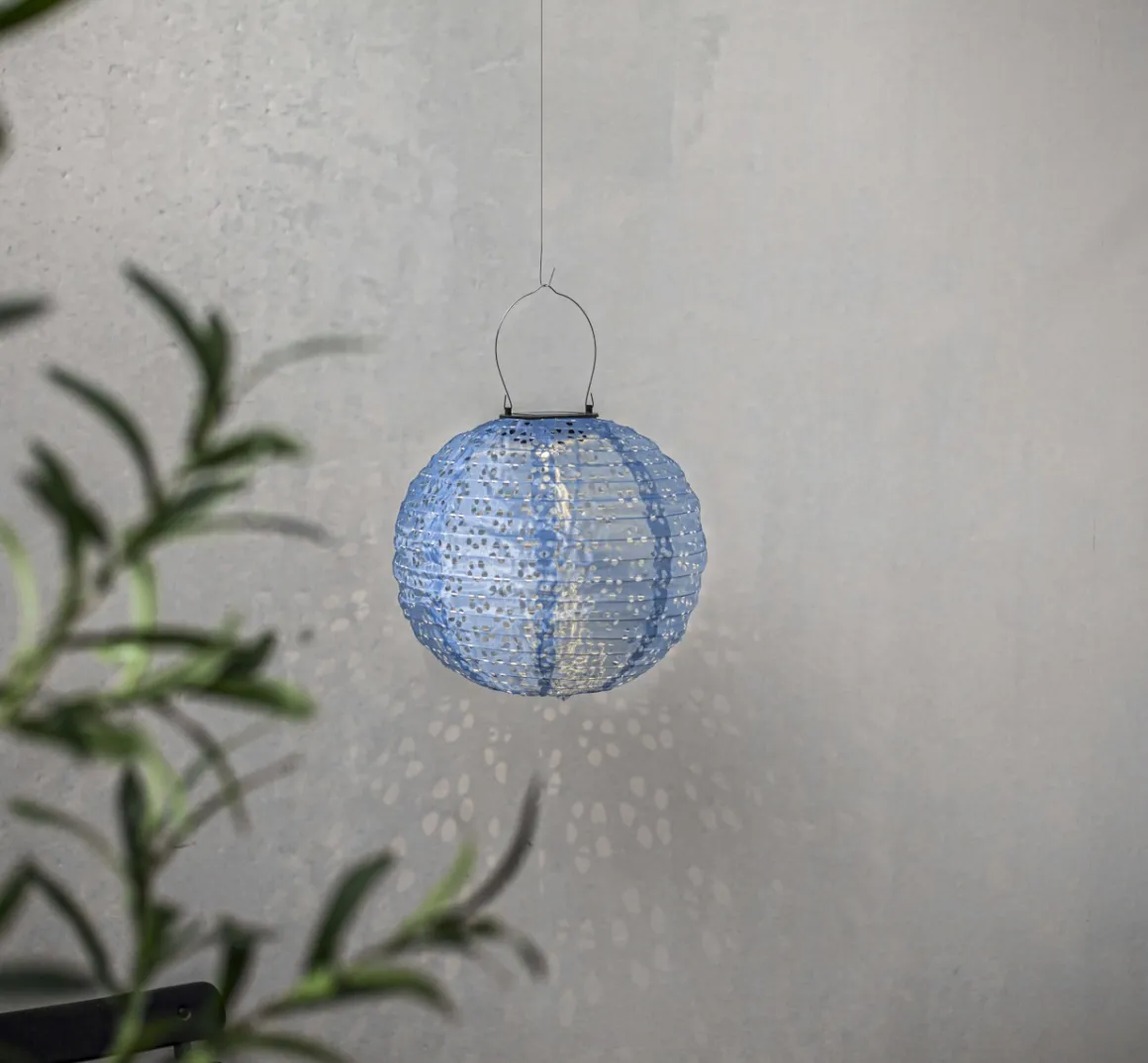 FESTA Solcellsdekoration 25cm Blå