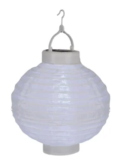 FESTIVAL Solcell Papperslykta 22cm Vit