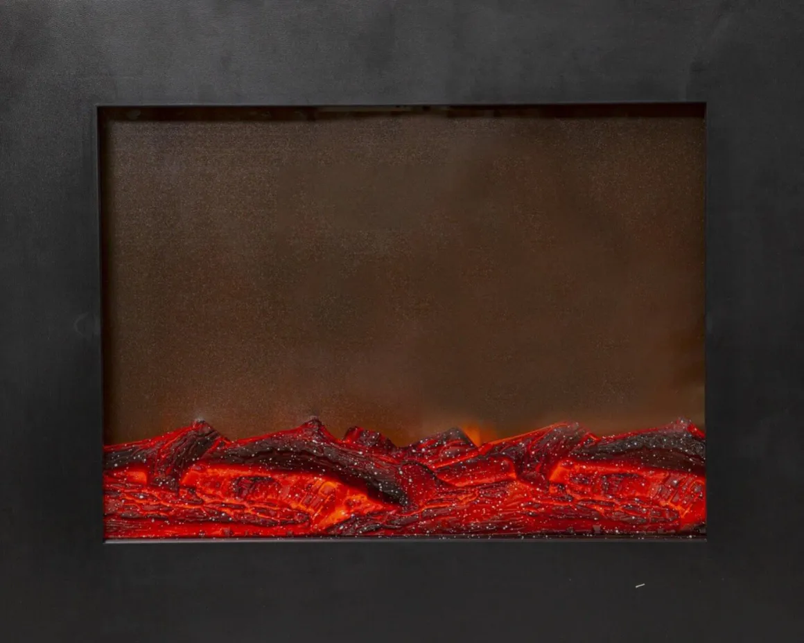 FIREPLACE Inomhusdekoration Batteri 50cm Svart