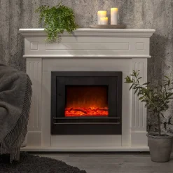 FIREPLACE Inomhusdekoration Batteri 50cm Svart