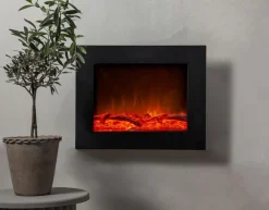 FIREPLACE Inomhusdekoration Batteri 50cm Svart