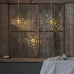 FIREWORK Hängande dekoration 16cm 80LED Silver