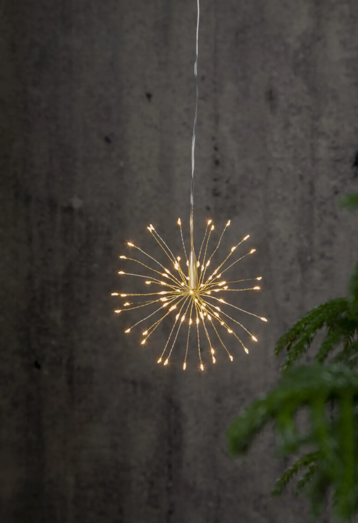 FIREWORK Hängande dekoration 16cm 80LED Silver