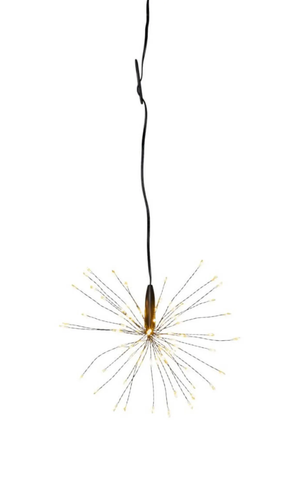 FIREWORK Hängande dekoration 16cm 80LED Svart