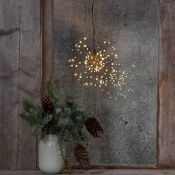 FIREWORK Hängande dekoration 16cm 80LED Svart