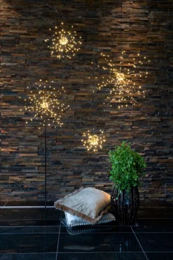 FIREWORK Hängande dekoration 26cm 120LED Svart