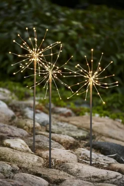 FIREWORK 3-Pack Utedekoration 65cm 180LED Silver IP44