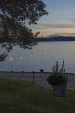 FIREWORK SOLAR Solcellsdekoration 85cm Svart/Varmvit