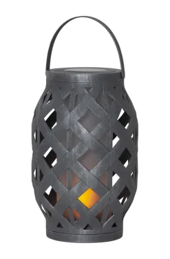 FLAME Solcellsdekoration 23cm Grå IP44