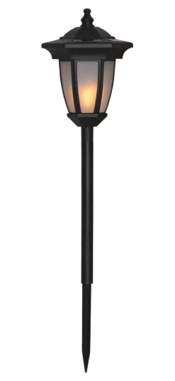 FLAME Solcellsdekoration 63cm Svart IP44