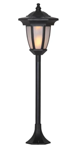 FLAME Solcellsdekoration 63cm Svart IP44