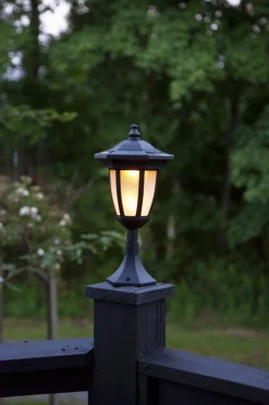 FLAME Solcellsdekoration 63cm Svart IP44