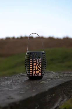 FLAME Solcellsfackla 42cm Svart