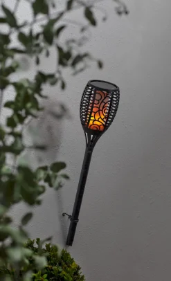 FLAME Solcellsfackla 54cm Svart