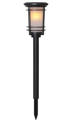 FLAME Solcells-pollare 53cm Svart