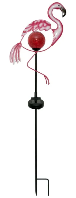 FLAMINGO Solcells-Dekoration 80cm Rosa