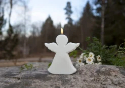 FLAMME ANGEL LED-Gravljus 18cm Vit IP44