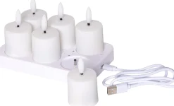 FLAMME CHARGE Votivljus 6-pack 6cm