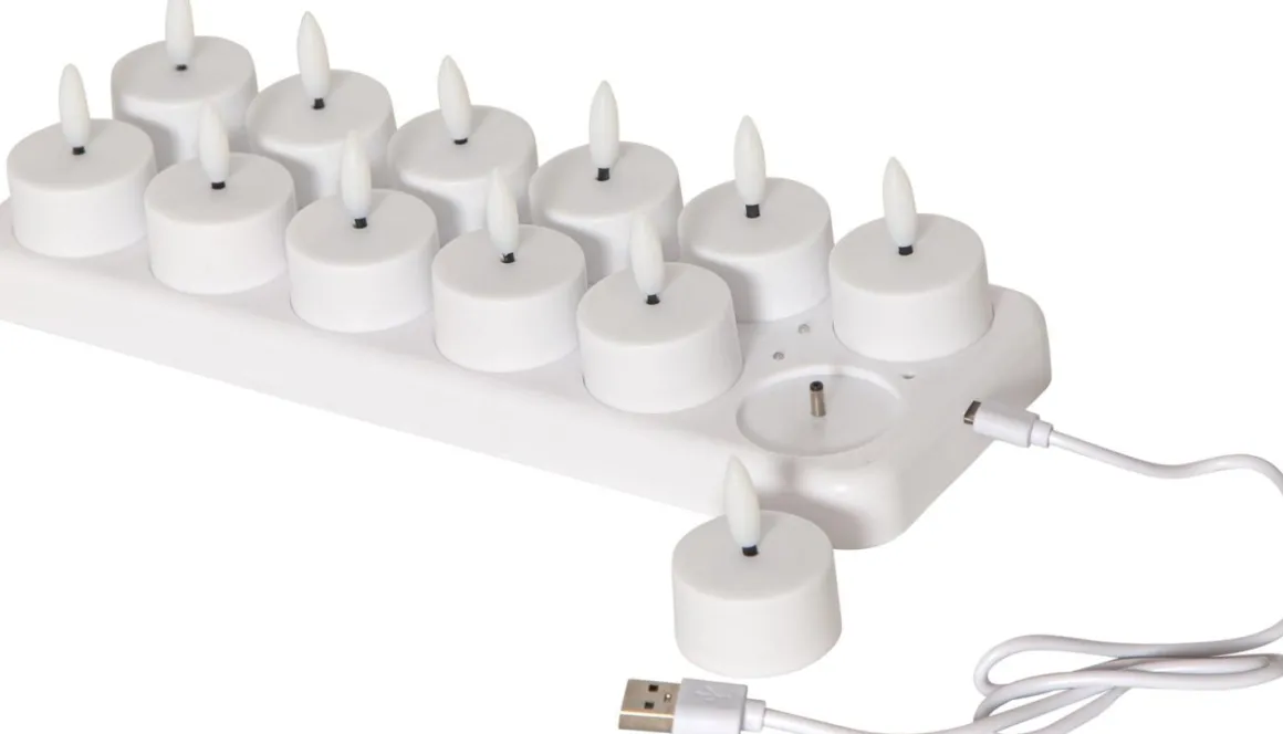 FLAMME CHARGE Värmeljus 12-pack 28,5cm