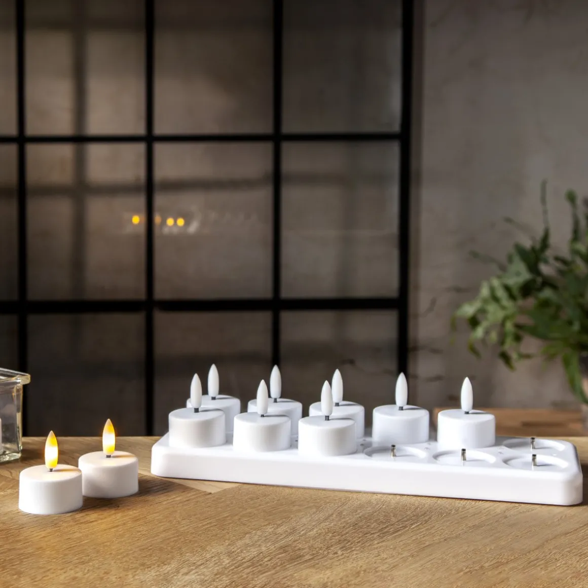 FLAMME CHARGE Värmeljus 12-pack 28,5cm