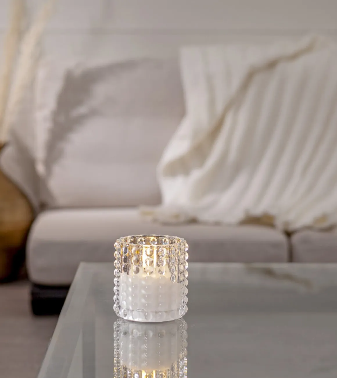 FLAMME DOTTY LED-Blockljus Batteri 10cm