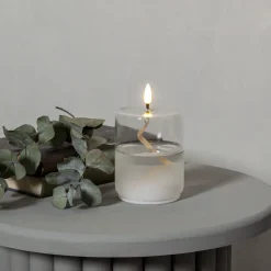 FLAMME FLOAT Lykta Batteri 13cm Klar