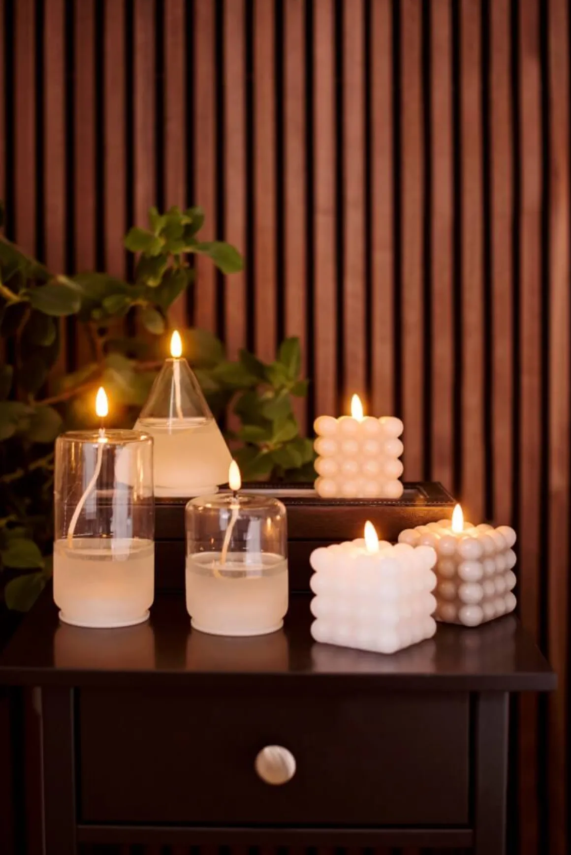 FLAMME FLOAT Lykta Batteri 13cm Klar