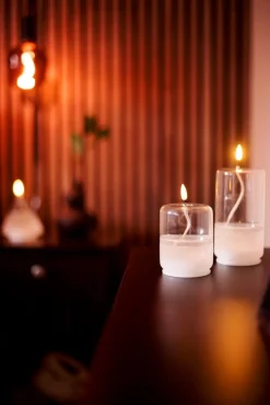 FLAMME FLOAT Lykta Batteri 13cm Klar